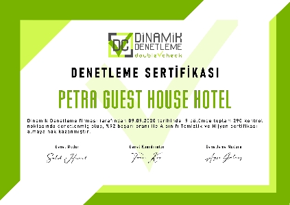 Otel Denetim Personel Eğitim Sertifikası